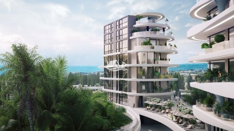 Luxurious two-bedroom apartment right by the sea, the world-class designer's first Brand project in Cyprus