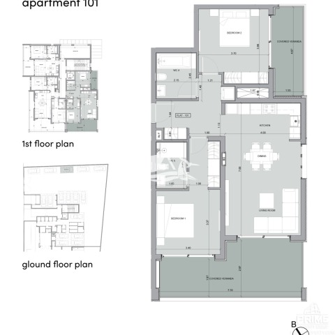 Investment three-bedroom apartment just 700 m from the sea in Limassol, sea view